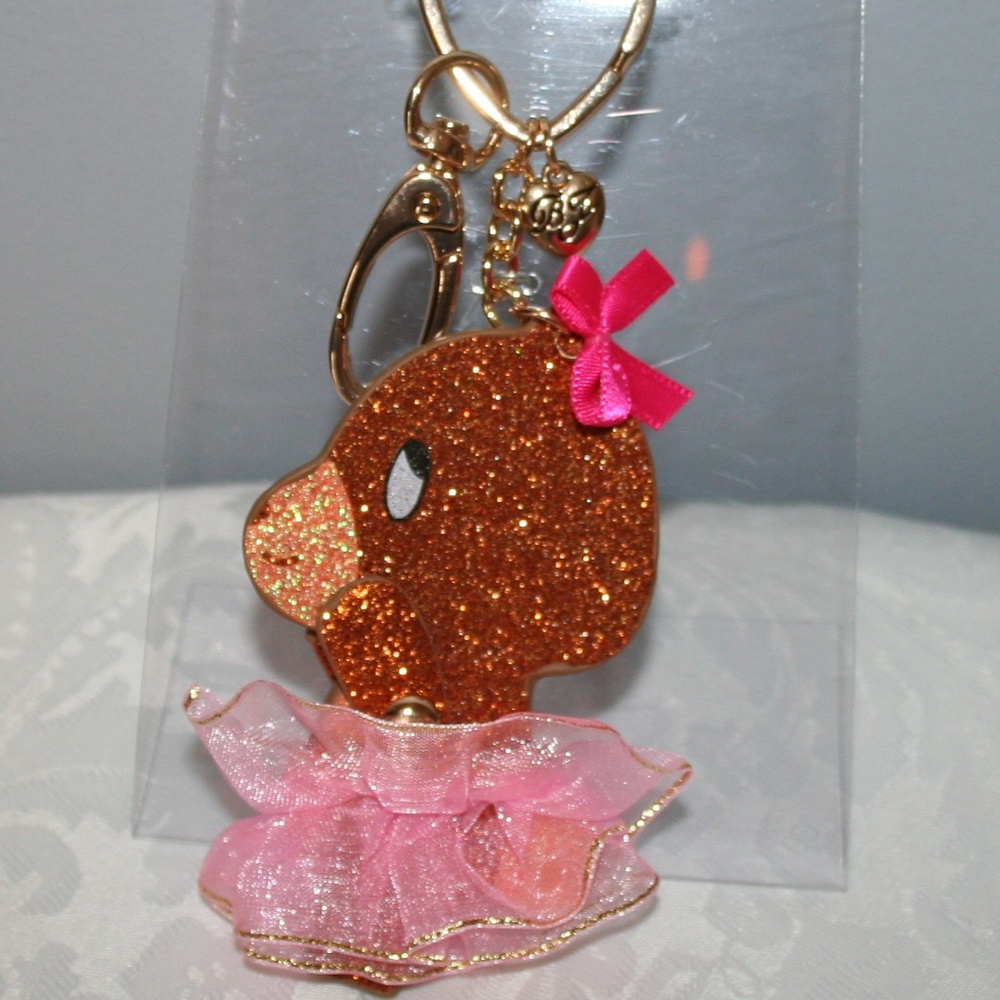 BETSEY JOHNSON "PINK BEAR" KEY CHAIN